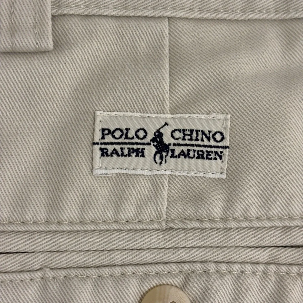 Polo Ralph Lauren Double Pleated Andrew Pant Mens 38x31 Khaki Tan Chino Relaxed